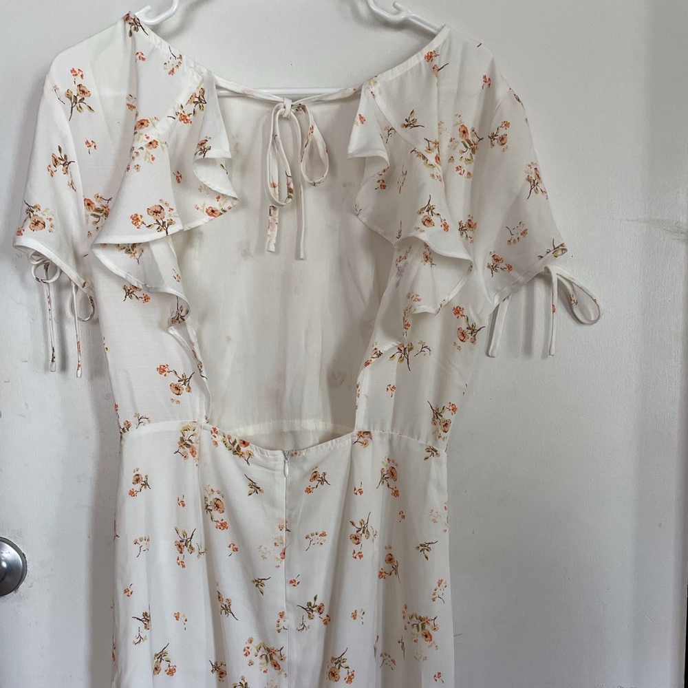 Backless floral sundress